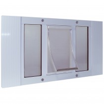 Ideal Pet Products Aluminum Sash Pet Door Extra Large White 1.75" x 20.63" x 33"