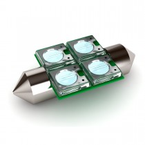 BioBubble LED Bulb0 Red / White 1.5" x 0.75" x 0.25"