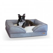 K&H Pet Products Pillow-Top Orthopedic Pet Lounger Medium Gray 24" x 30" x 8.75"