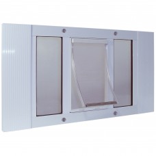Ideal Pet Products Aluminum Sash Pet Door Extra Large White 1.75" x 20.63" x 27"