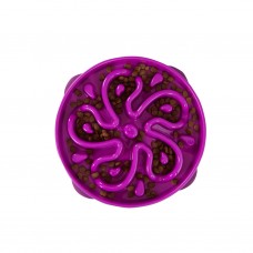 Outward Hound Fun Feeder Slo-Bowl Flower Small Purple 9.5" x 8" x 2.2" 