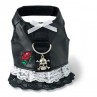 Doggles Harness Dress Extra Extra Small Biker Black